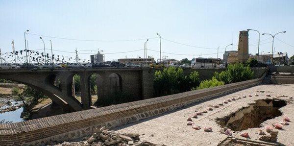 آخرین شرایط بازسازی پل خاتون کرج دو سال پس از ریزش